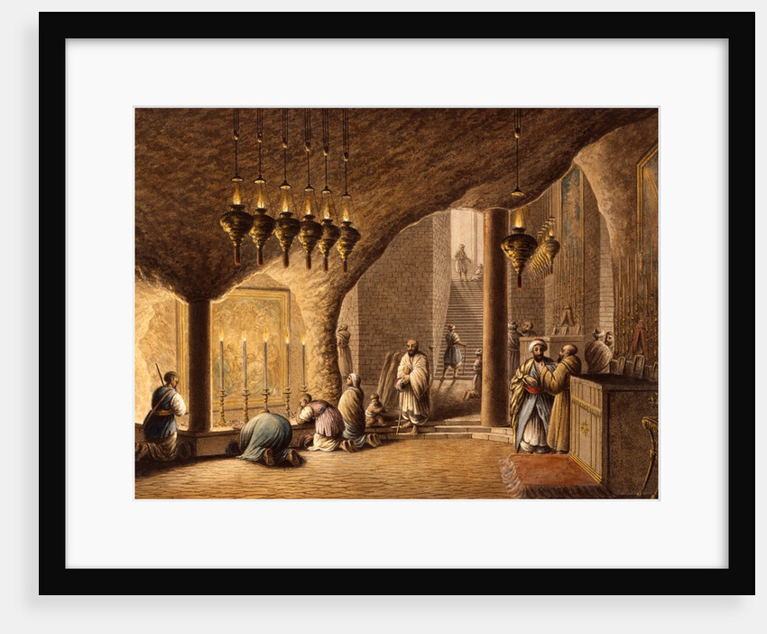 Grotto of the Nativity, in Bethelem by Luigi Mayer
