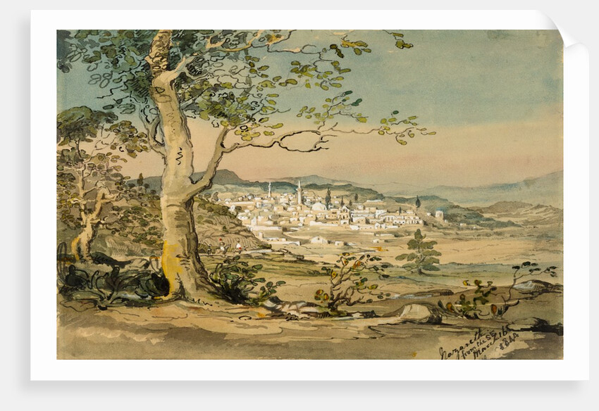 Nazareth from the South East. Holy Land, 18th-19th century by Unknown