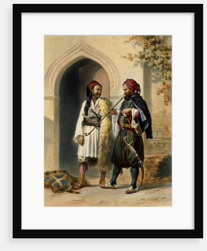 Osmanli Soldiers by Achille-Constant-Theodore-Emile Prisse d'Avennes