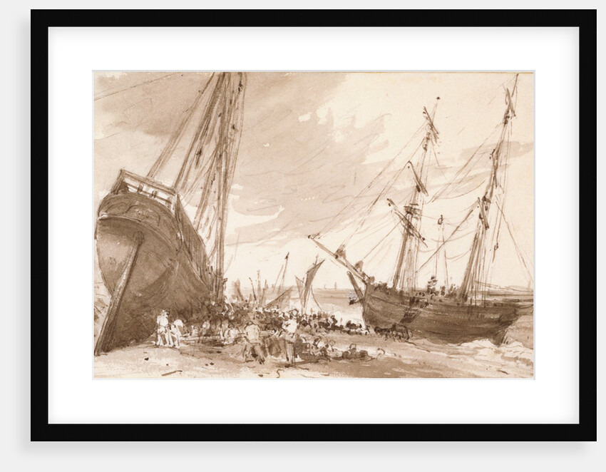 The Malta on Brighton Beach by John Constable