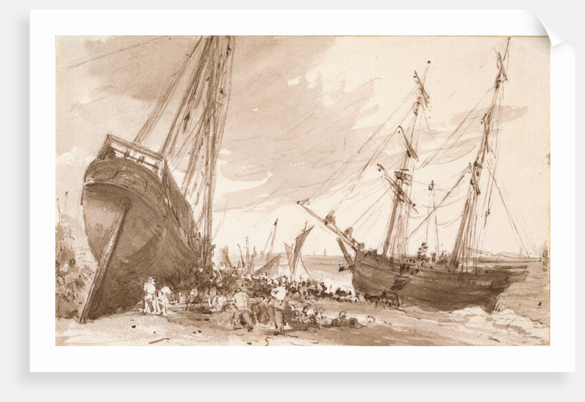 The Malta on Brighton Beach by John Constable