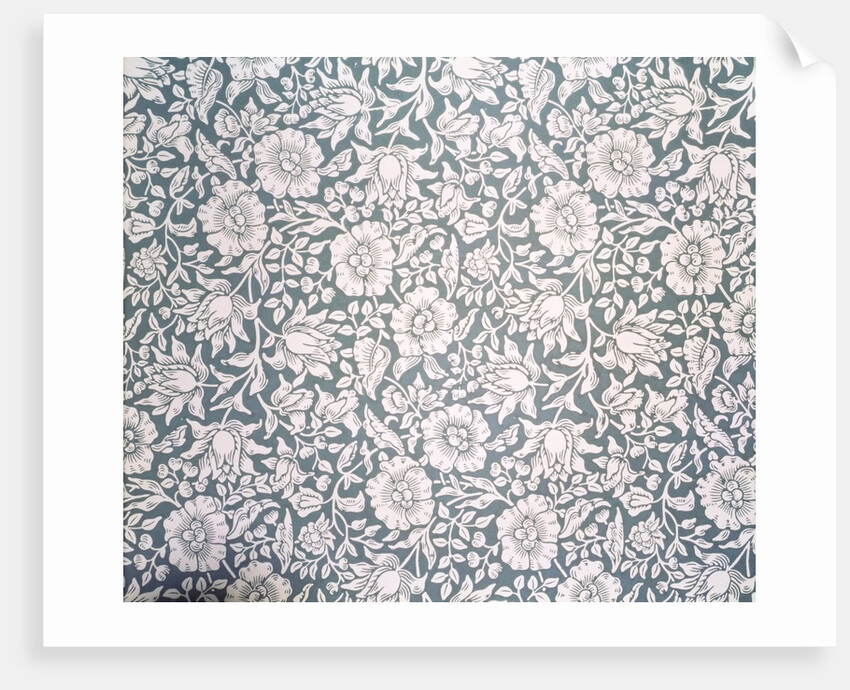 Mallow wallpaper specimen by Kate Faulkner