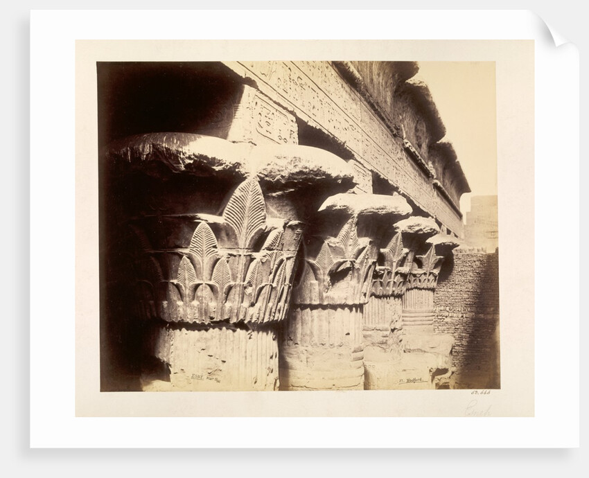 Portion of the Portico of the Temple by Francis Bedford