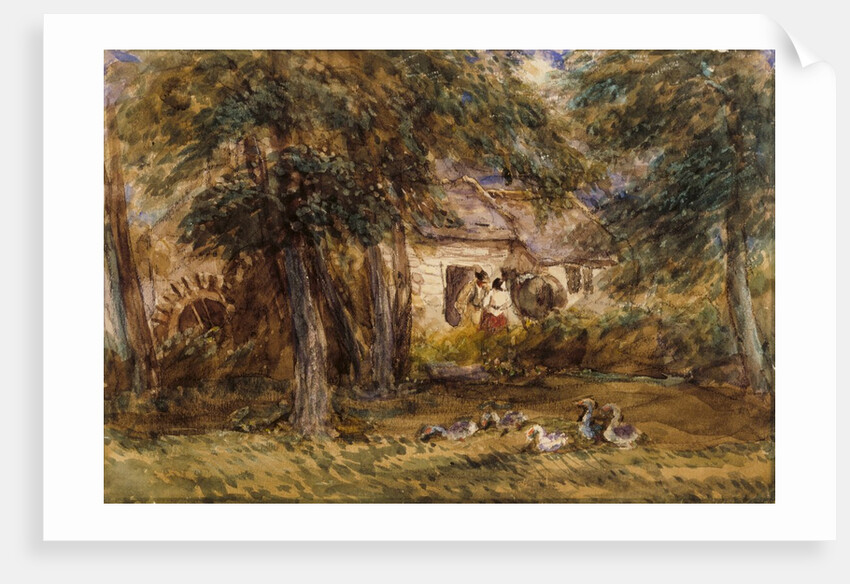 Watermill in North Wales by David Cox