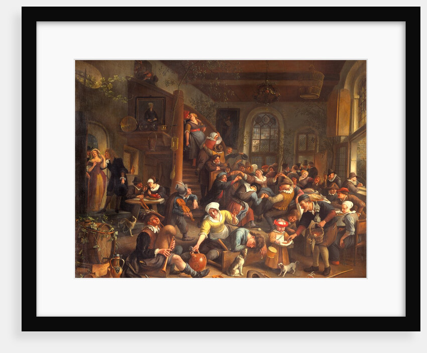 The egg dance, peasants merrymaking in an Inn by Jan Steen