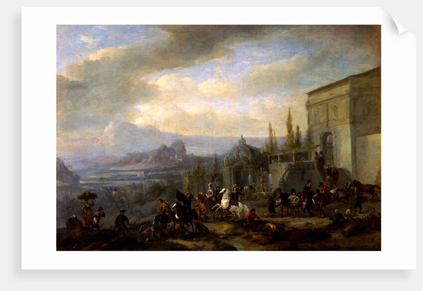 The Departure of a Hawking Party by Philips Wouverman