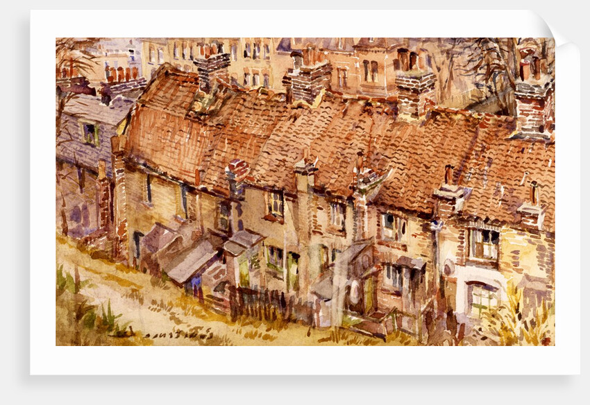 Cottages at Crouch End Hill by Constance L. Lee