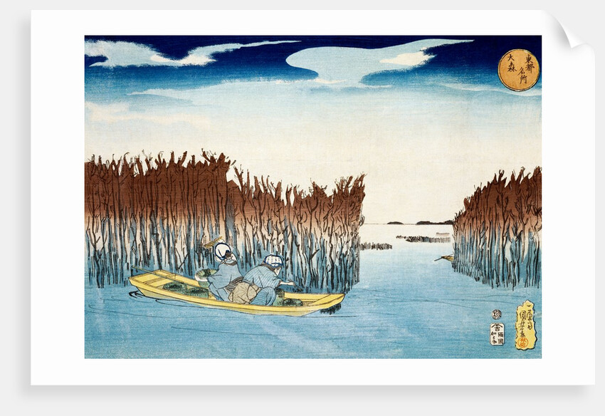 Seaweed Gathers at Omori by Utagawa Kuniyoshi