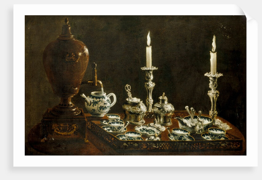 Tea service on tray. England, late 18th century by Unknown