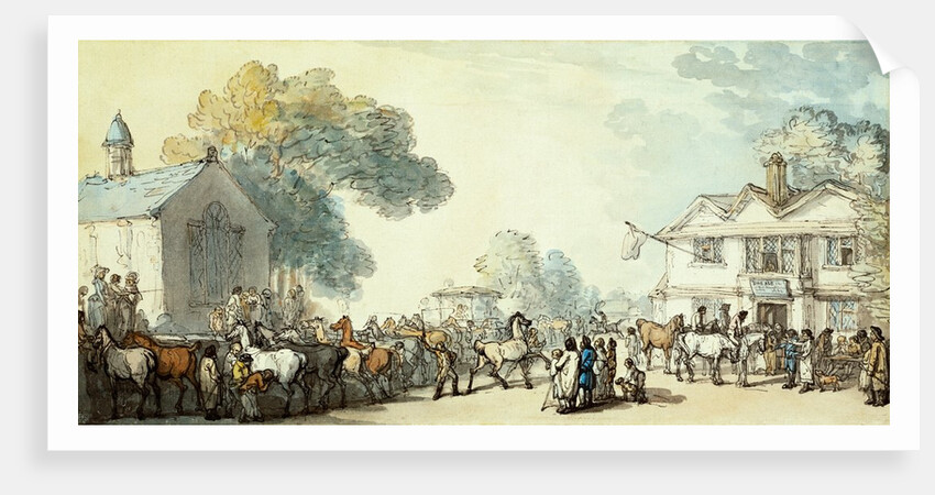 A horse fair at Southampton by Thomas Rowlandson