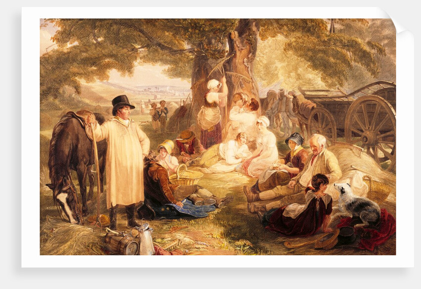 Haymakers at Dinner by Thomas Uwins