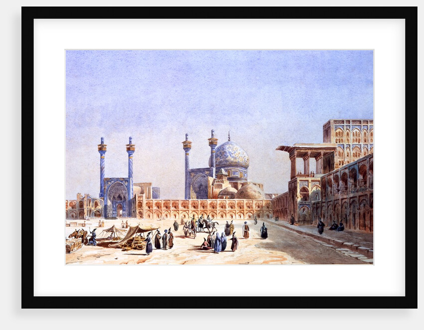 Meidan-i-Chah ou Place Royale, Ispahan by Eugéne-Napoléon Flandin