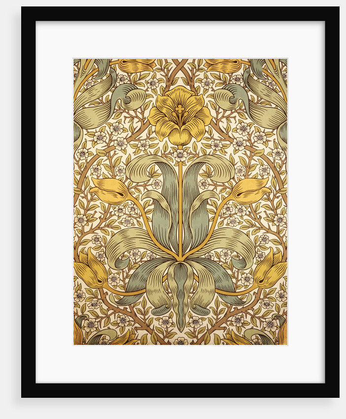 Lily wallpaper by William Morris