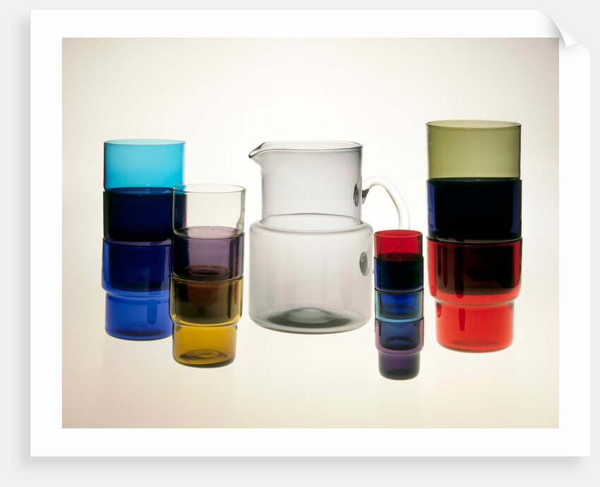 Pitcher & Stacking tumblers by Saara Hopea