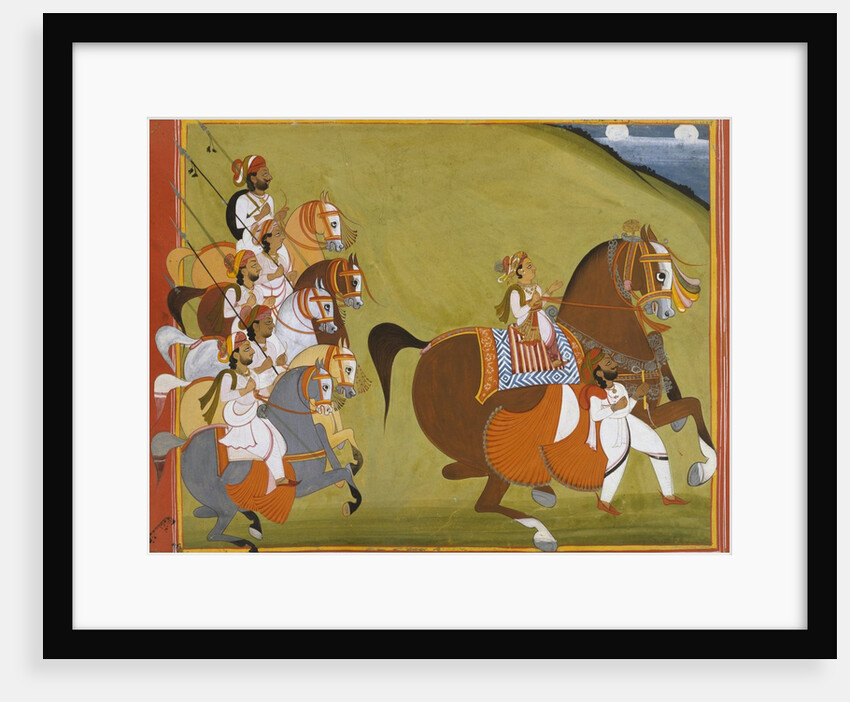 Raja Ranjit Singh of Jaisalmer. Jaisalmer, India, mid-19th century by Unknown