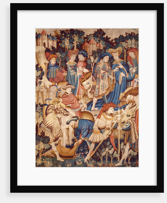 Devonshire Hunting Tapestry detail by Anonymous