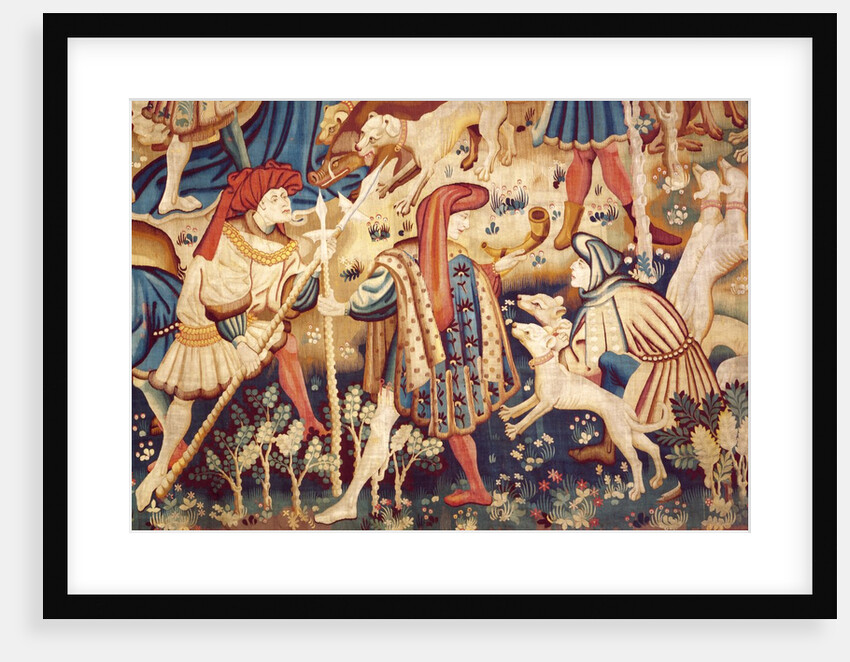 Devonshire Hunting Tapestry detail by Anonymous