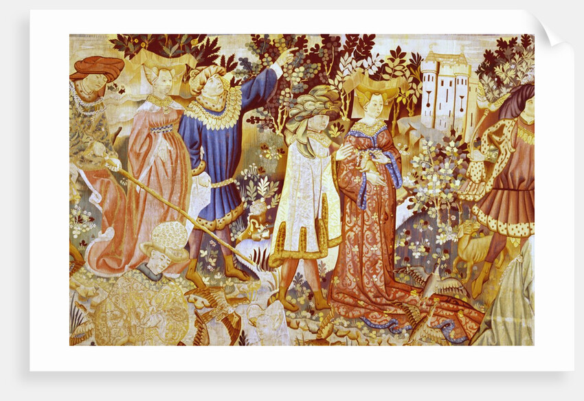 Devonshire Hunting Tapestry detail by Anonymous