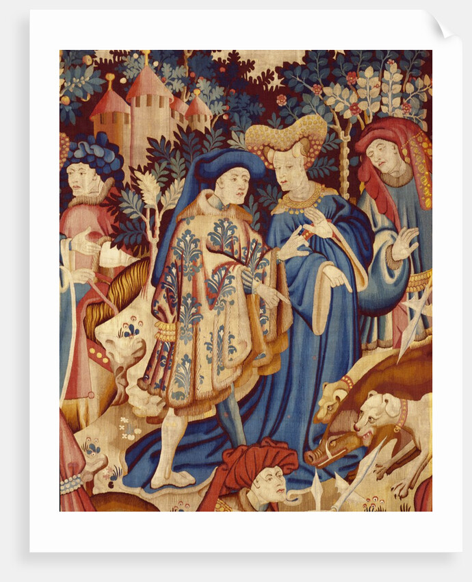 Devonshire Hunting Tapestry detail by Anonymous