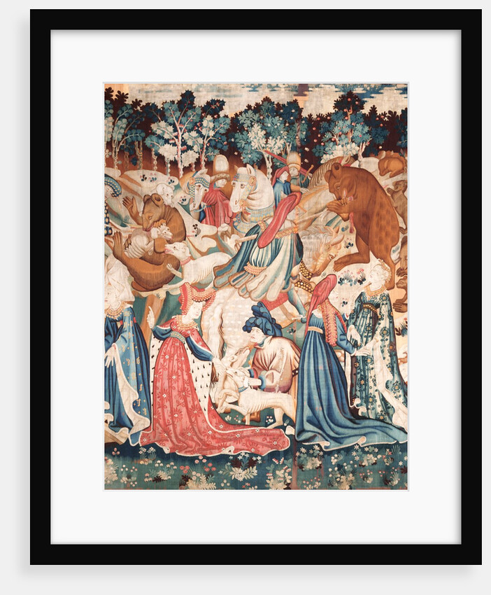 Devonshire Hunting Tapestry - Boar & Bear hunt. Southern Netherlands, 15th century by Anonymous