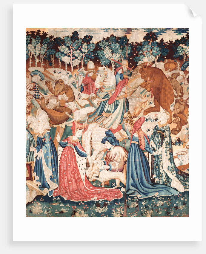 Devonshire Hunting Tapestry - Boar & Bear hunt. Southern Netherlands, 15th century by Anonymous