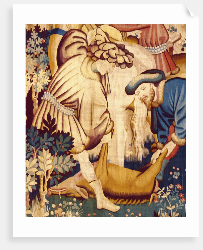 Devonshire Hunting Tapestry detail by Anonymous