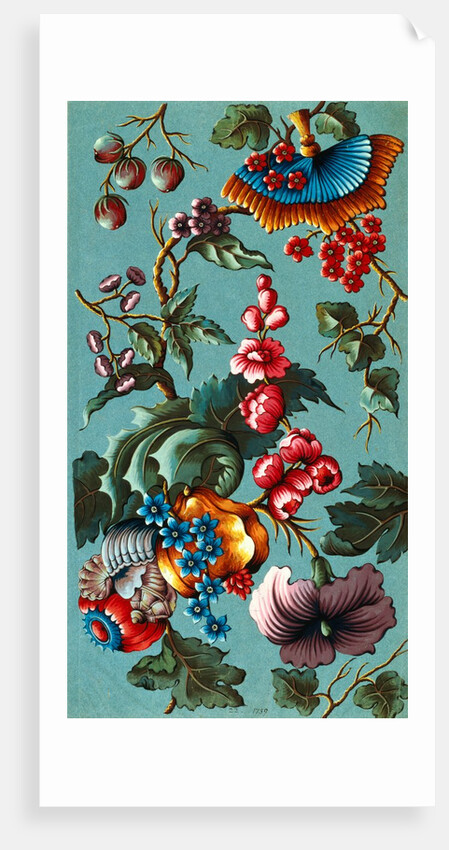 Design for a woven silk by Anna Maria Garthwaite