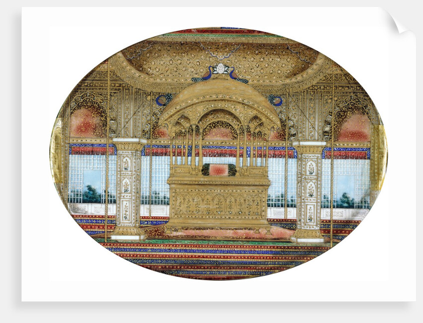Peacock Throne. Delhi, India, mid-19th century by Unknown