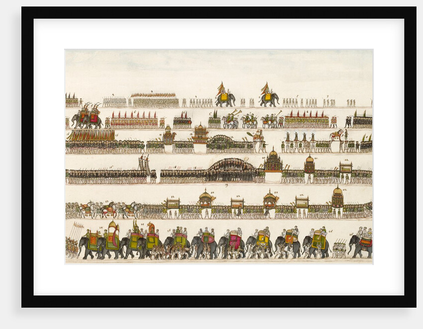 The Muharram Procession at Faizabad in 1772 by Unknown