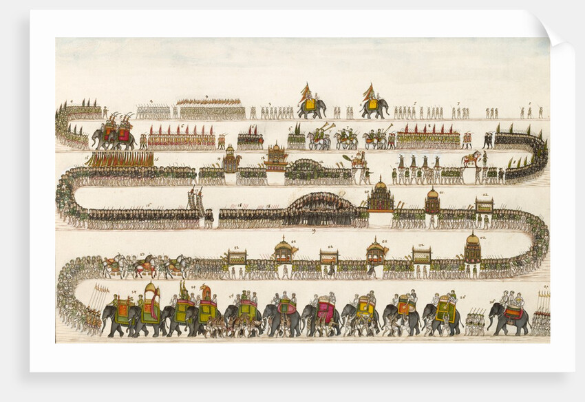 The Muharram Procession at Faizabad in 1772 by Unknown