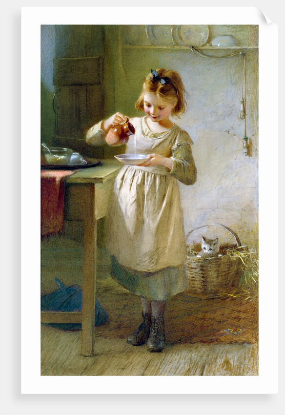Girl with Kitten by Emily Farmer