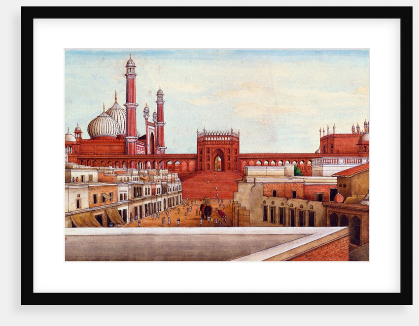View of the Jami Masjid by Mazhar Ali Khan
