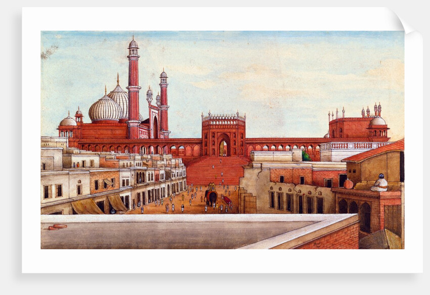 View of the Jami Masjid by Mazhar Ali Khan