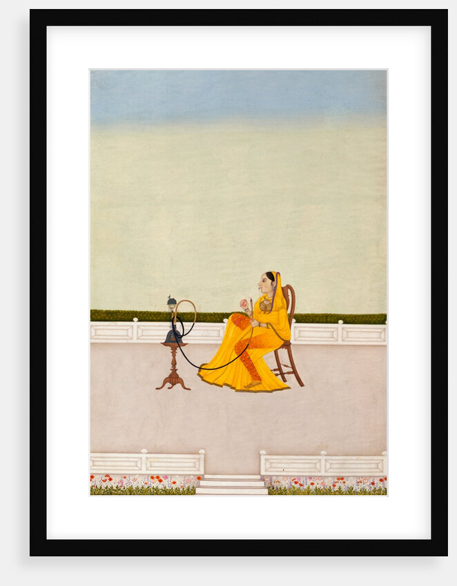 Lady seated in a European style chair by Unknown