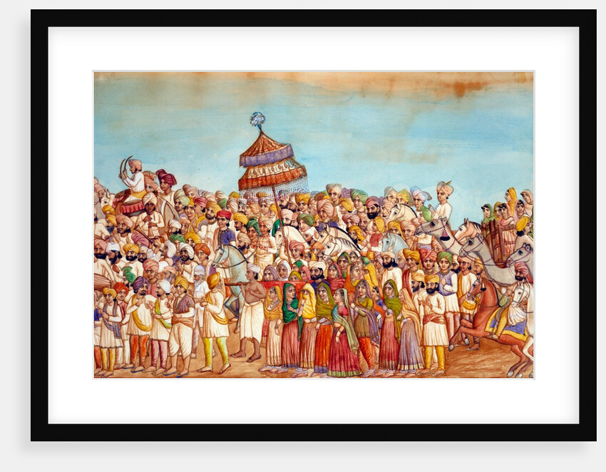 Punjabi Marriage procession by Unknown