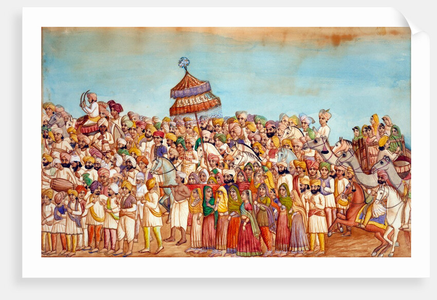 Punjabi Marriage procession by Unknown