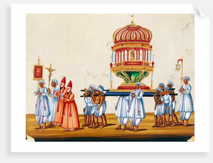 Roman Catholic Procession at Pondicherry by Unknown