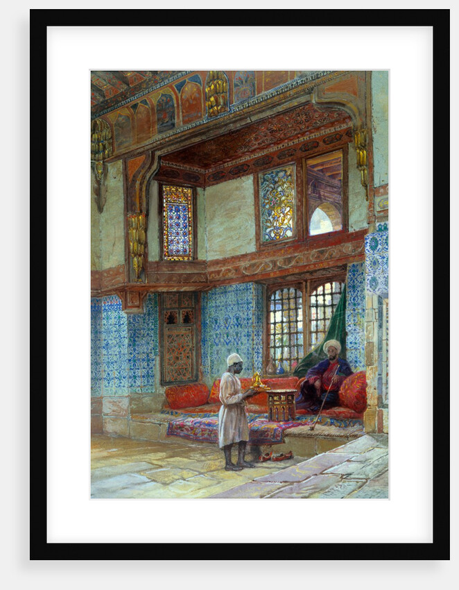 Interior of a house in Cairo by Frank Dillon