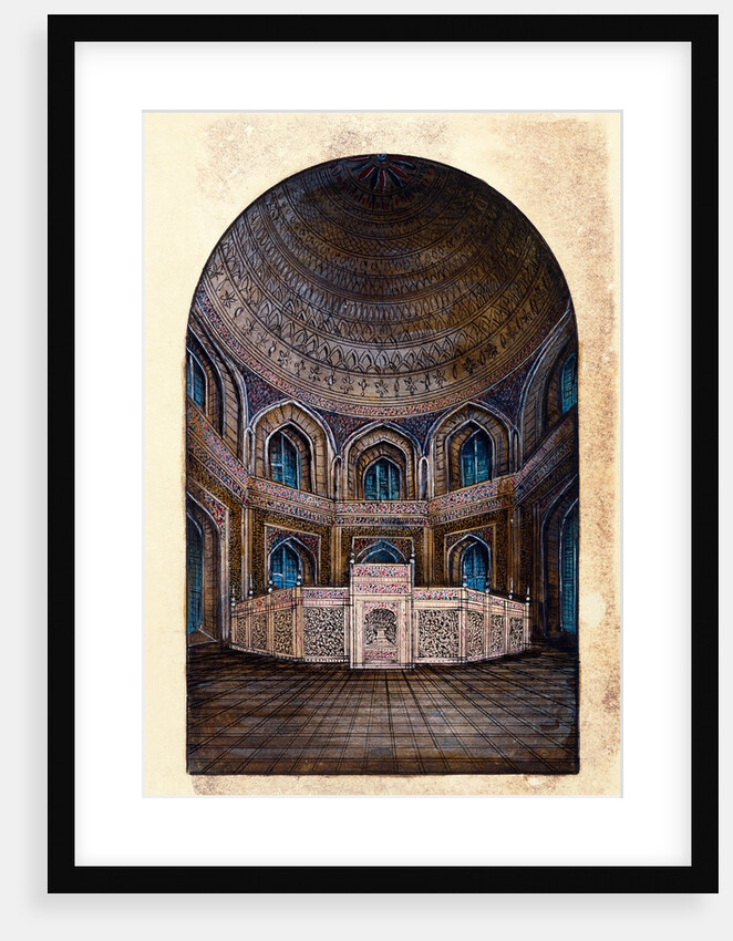 Interior of the Taj Mahal by Unknown