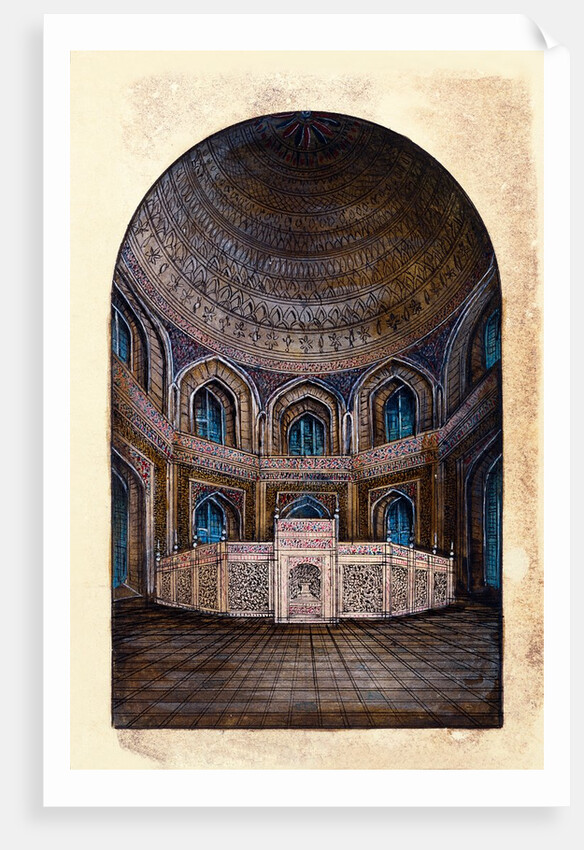 Interior of the Taj Mahal by Unknown