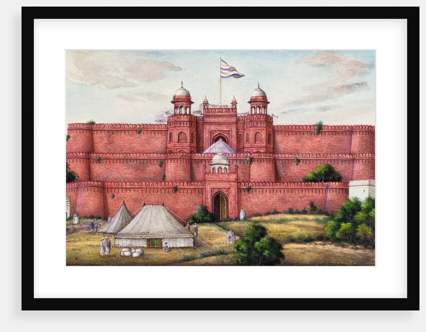 Delhi Gate, the principal entrance of the Agra Fort by Unknown