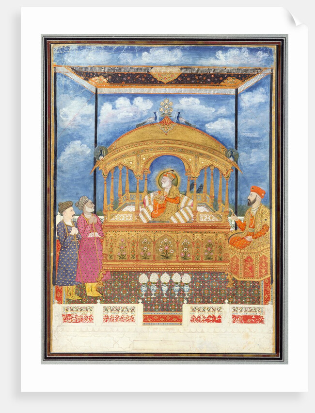 Shah Alah II enthroned with his son. Delhi, India, early 19th century by Unknown