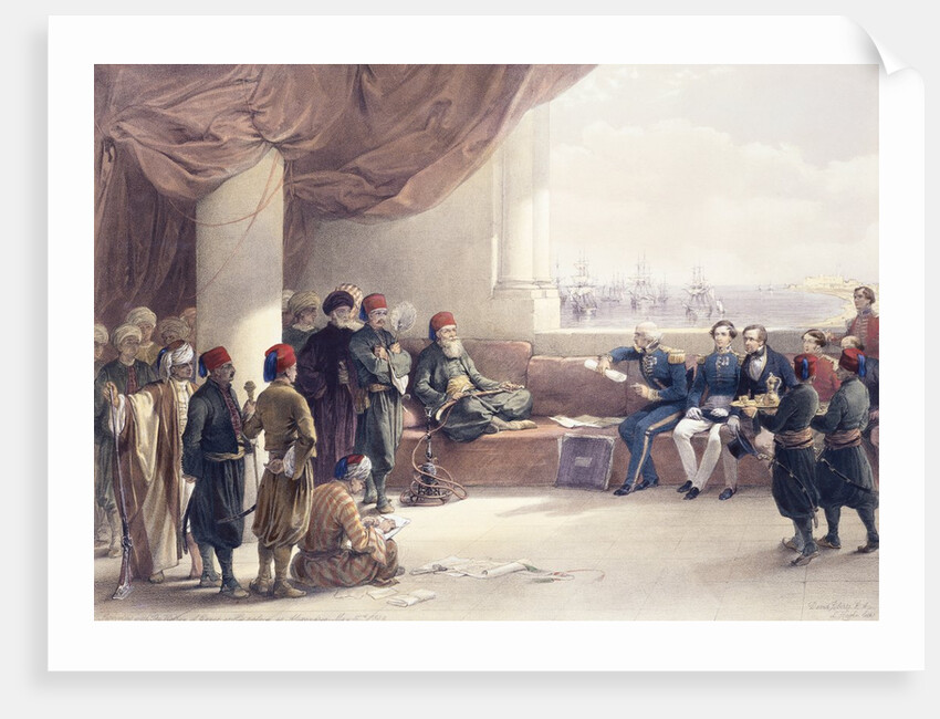 Ali Pasha with Colonel Patrick Campbell and French Engineers by Anonymous