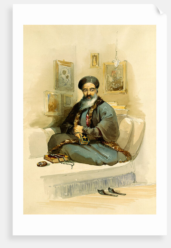 A Greek Priest by Aloysius Rosarius Amadeus Raymondus Andreas Brueghel