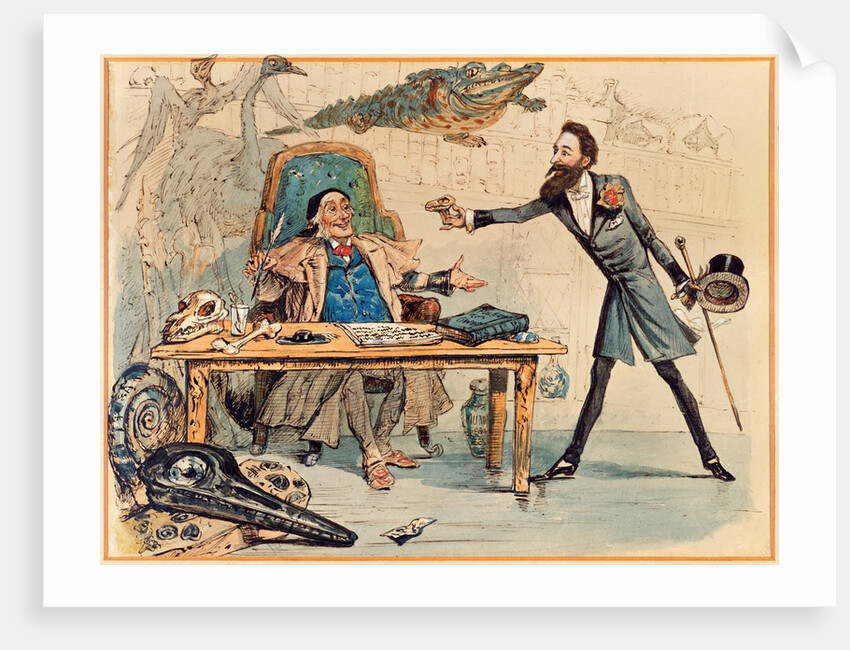 Professor Richard Owen and Mr.Bryce-Wright by Ernest Griset