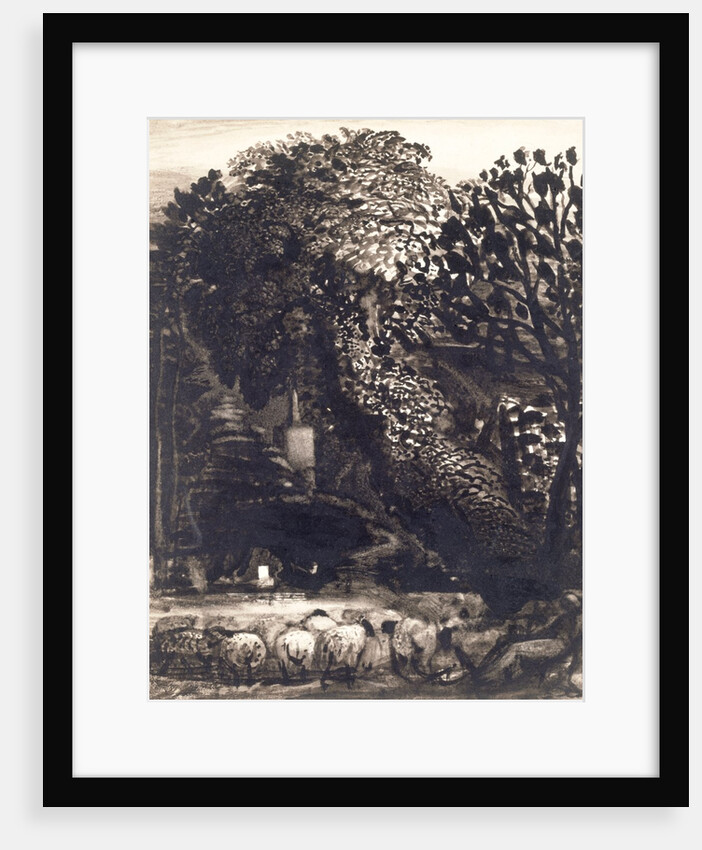 A Village Church Among Trees by Samuel Palmer