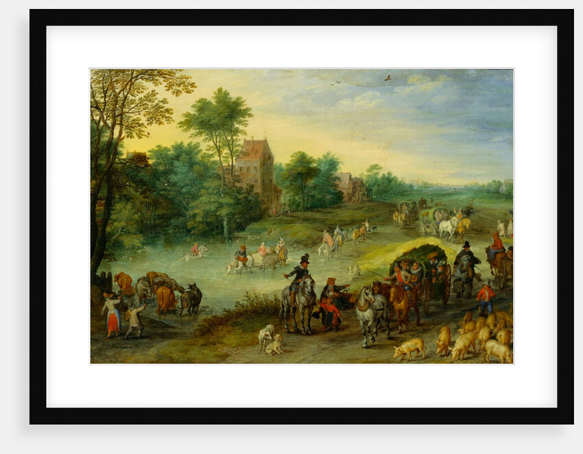 Travellers in a Landscape by Jan Brueghel The Elder