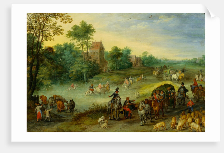 Travellers in a Landscape by Jan Brueghel The Elder