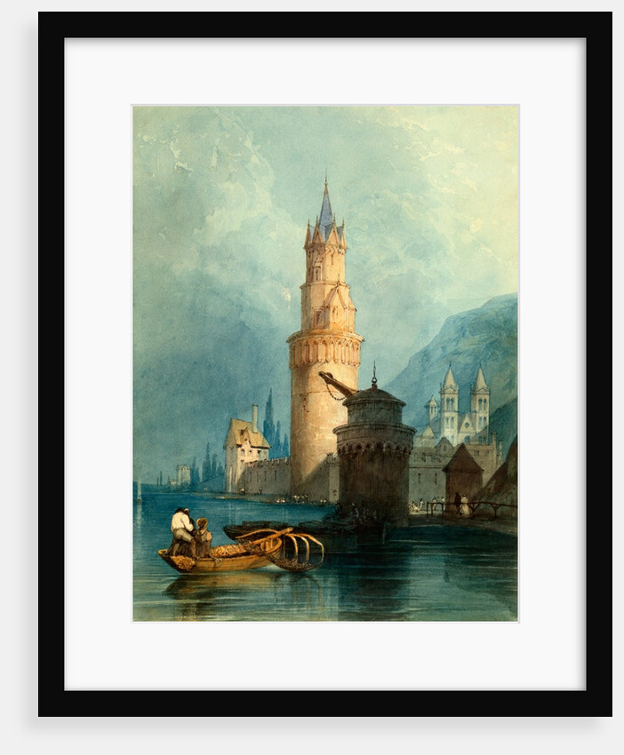 Tower and Mill, Andernach on the Rhine by Clarkson Stanfield