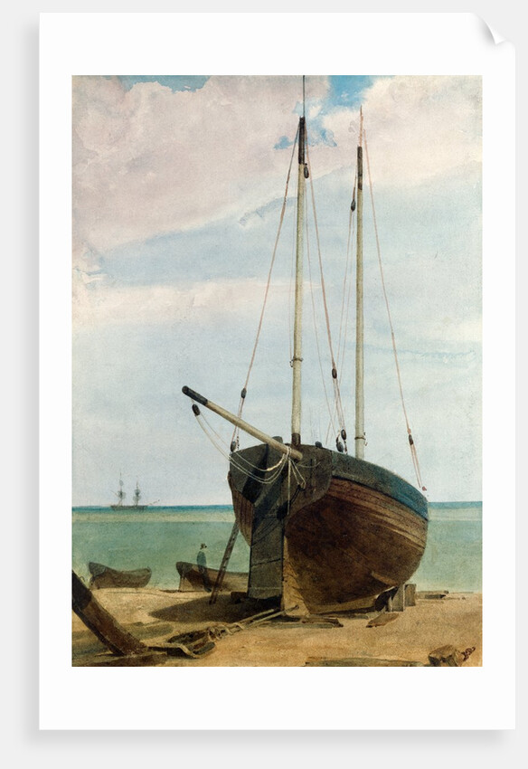 Deal Lugger and Boats by F.L.T. Francia